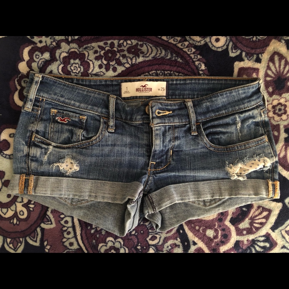 Hollister jean shorts